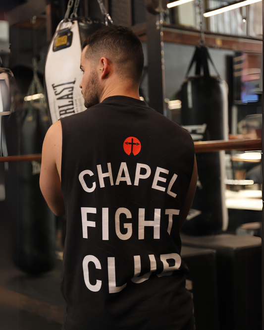 BLACK TEE - SLEEVELESS